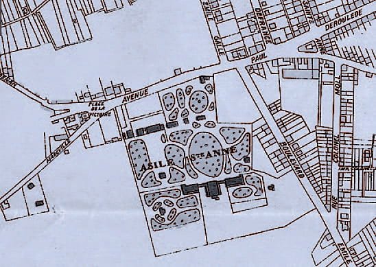 Plan de voirie du secteur en 1934