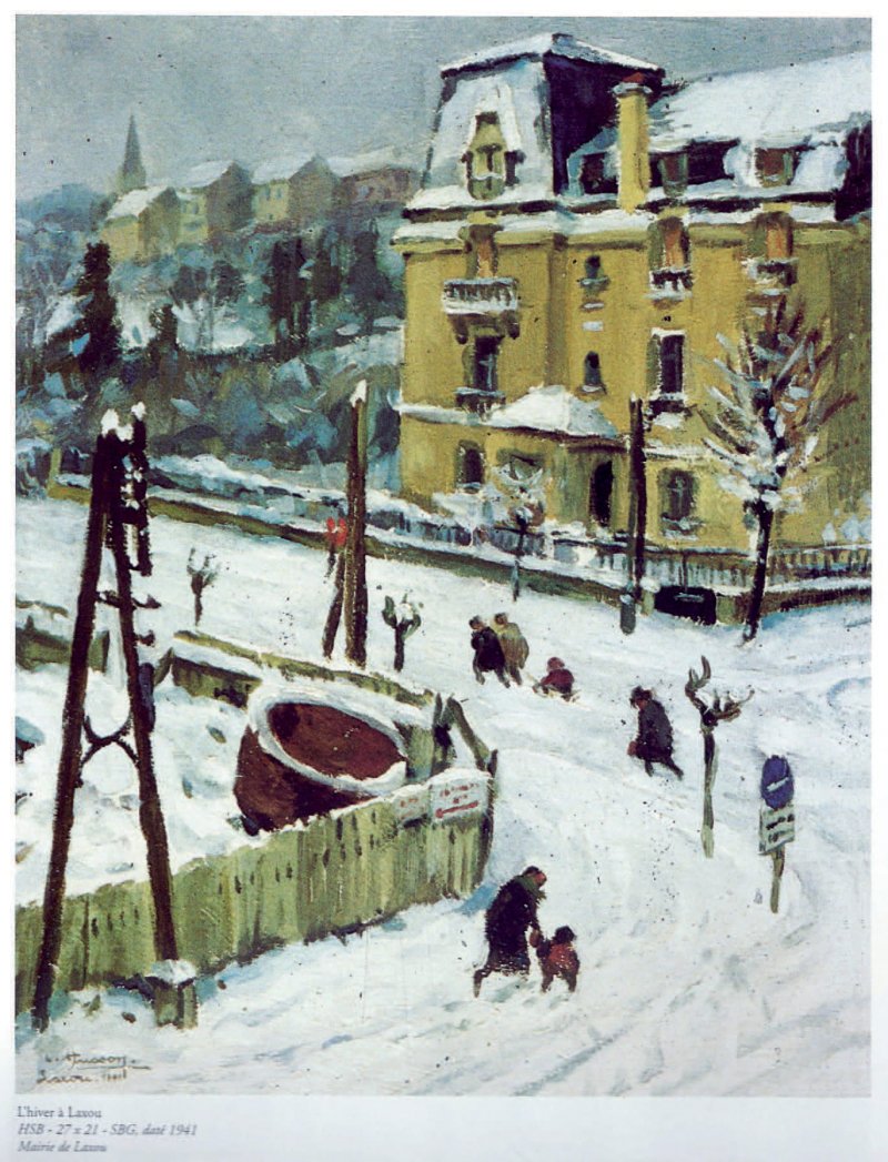 L'hiver à Laxou –1941 (visible en mairie)