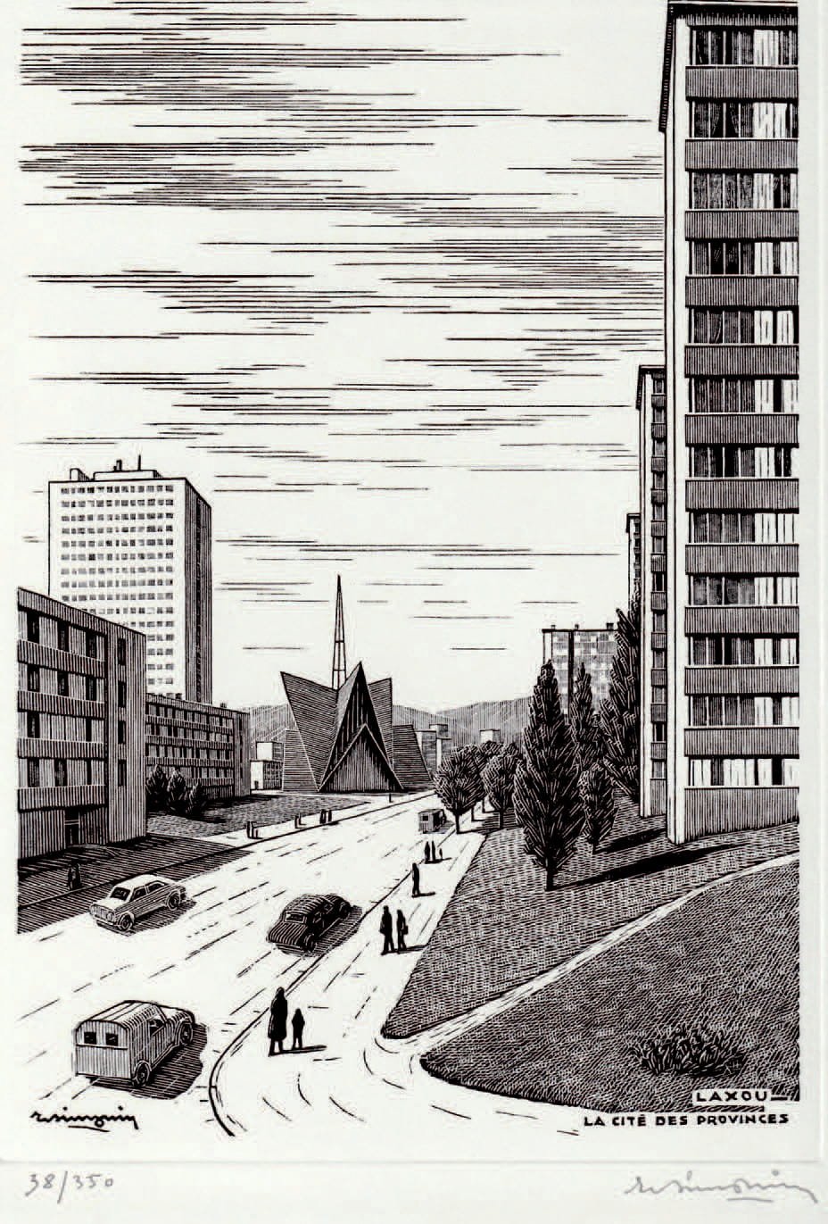 Gravures sur bois : Le quartier des Provinces