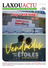 Votre magazine Laxou Actu de l'été 2022 est arrivé !