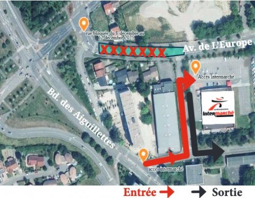 Accessibilité de l'Intermarché