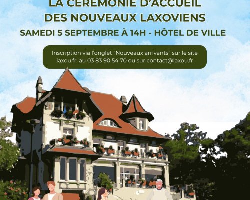 Cérémonie d'accueil des nouveaux laxoviens