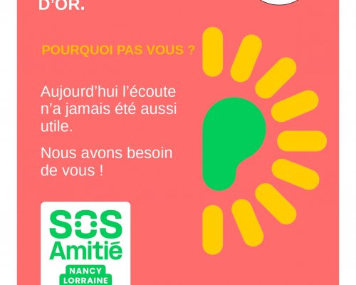 Campagne de recrutement SOS Amitié NANCY