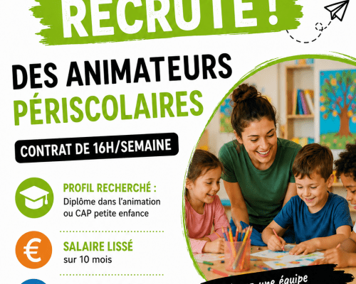 Recrutement d'animateurs périscolaires