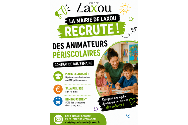 Recrutement d'animateurs périscolaires