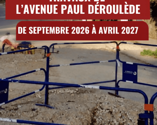 Travaux avenue Paul Déroulède