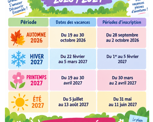 ALSH - Inscriptions 2026 /2027