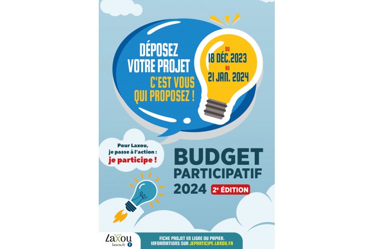 Budget participatif 2024 : c'est vous qui proposez ! Déposez vos projets jusqu'au 21 janvier 2024