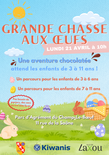 Chasse aux œufs au parc d'agrément