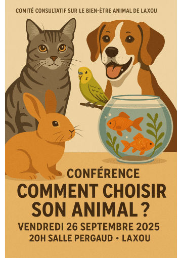 CONFERENCE : COMMENT CHOISIR SON ANIMAL ?
