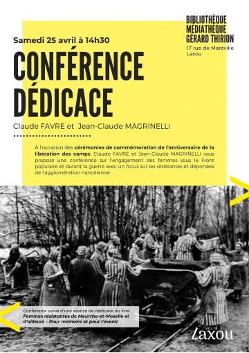 Conférence avril 2026
