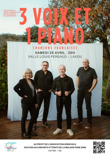 CONCERT : 3 voix et 1 piano