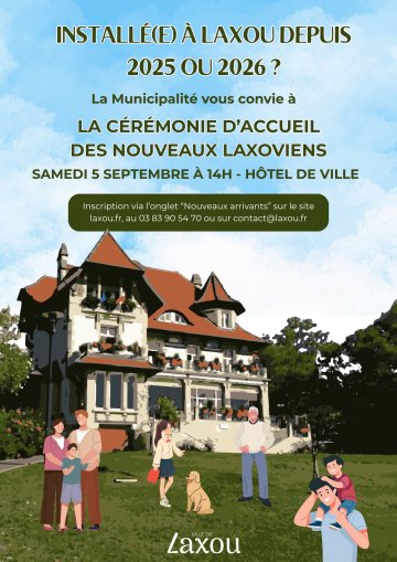 Cérémonie d'accueil des nouveaux laxoviens