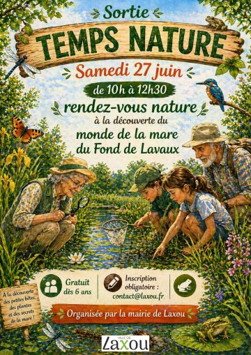 Sortie Temps Nature à Laxou - Découverte de la mare