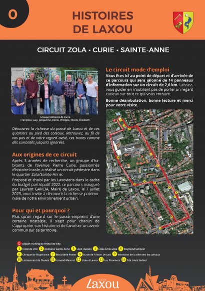 Circuit Zola - Curie - Sainte-Anne - Mairie de Laxou