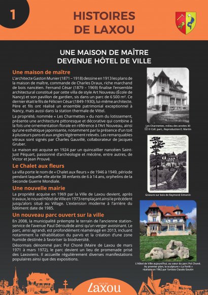 Panneau 1 - une maison de maître devenue Hôtel de Ville  parcours