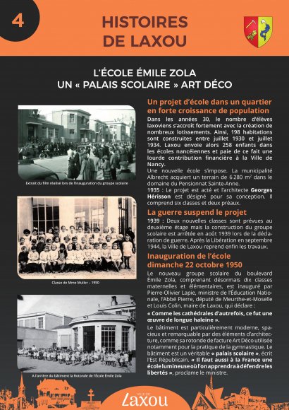 Panneau 4 - L’école Émile Zola - Un « Palais Scolaire » Art Déco