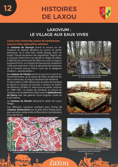 Panneau 12 laxovium parcours zola ste anne mairie de laxou site