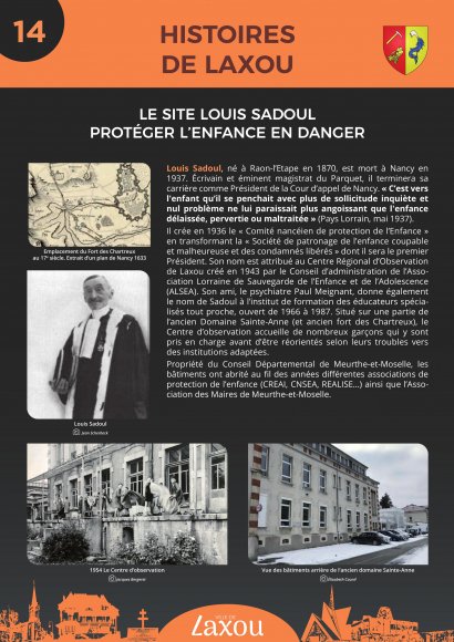 Panneau 14 - Panneau 13 - Le site Louis Sadoul - protéger l’enfance en danger